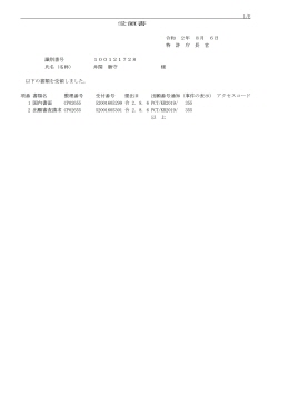 일본출원서류
